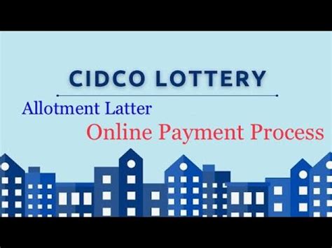 cidco lottery online payment.